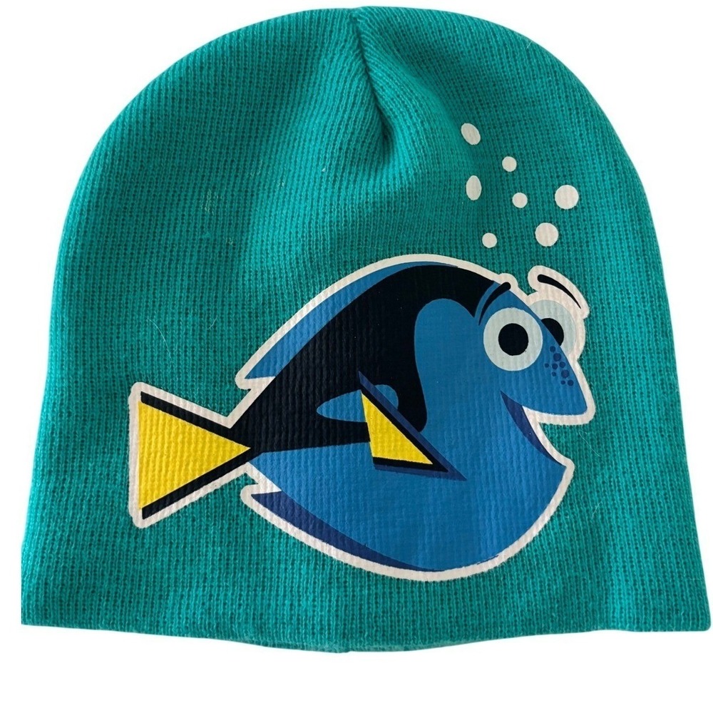 Disney Pixar Finding Dory Teal Blue Fish Beanie Hat Kids OSFM